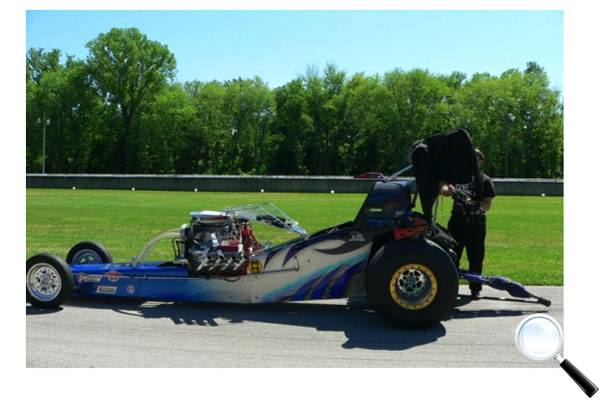 Robbie &ldquo;Rocketman&rdquo; Freels in his canopied altered