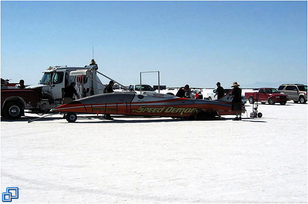 Speed Demon set fast time of the meet &ndash; 443 mph