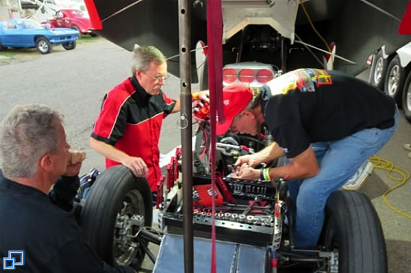 Norm, John, and Steve working out the bugs.